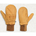 Insulated Leather Mitt (Knit Cuff)